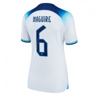 Camiseta Inglaterra Harry Maguire #6 Primera Equipación para mujer Mundial 2022 manga corta